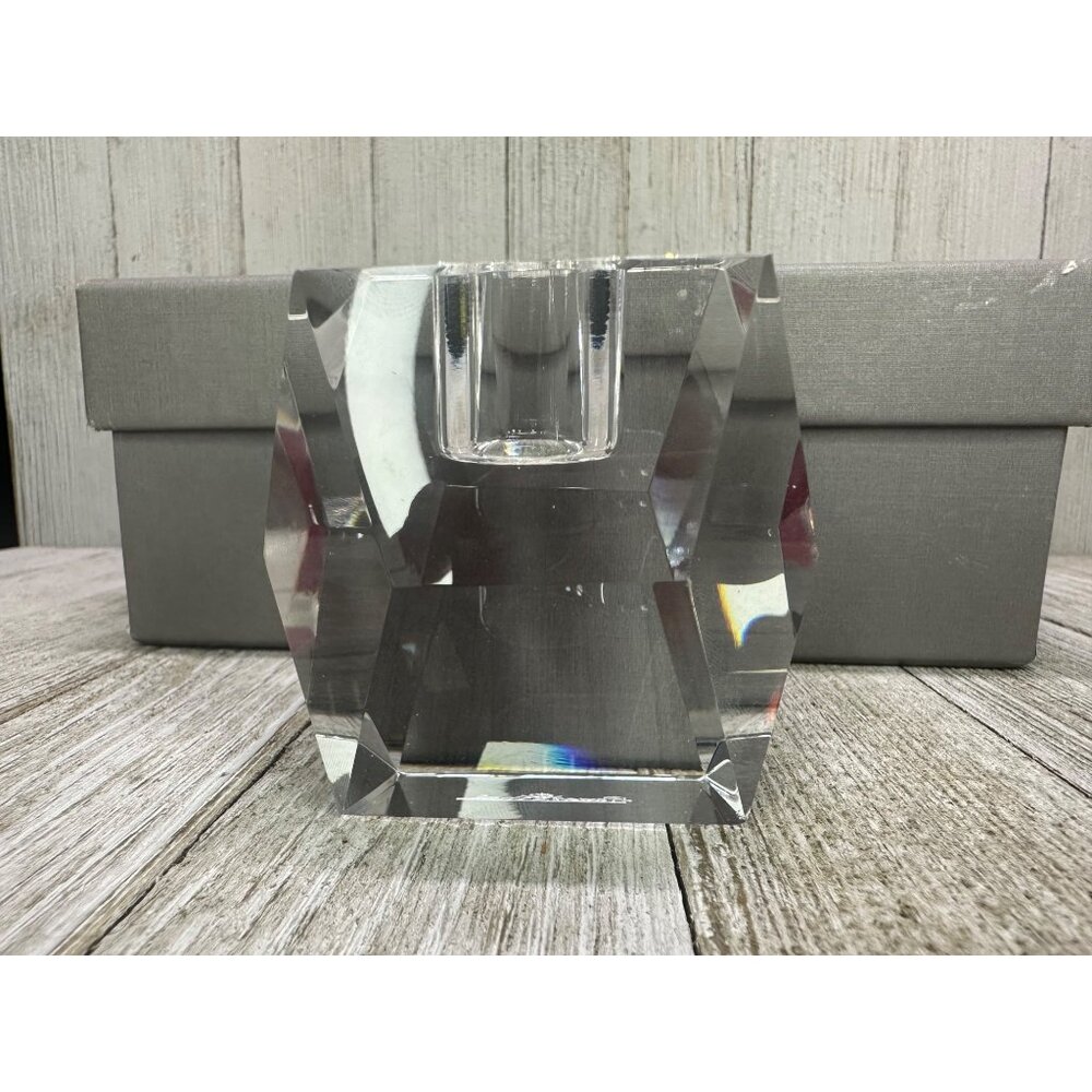 Vtg Rosenthal Regency Crystal Glass Votive Candle Holders W/ Box Set of 2 - Picture 6 of 15